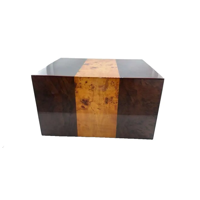 Natural-Finish Wooden Ashes Urn – Spacious Adult Memorial Box For Home Or Ceremony 1