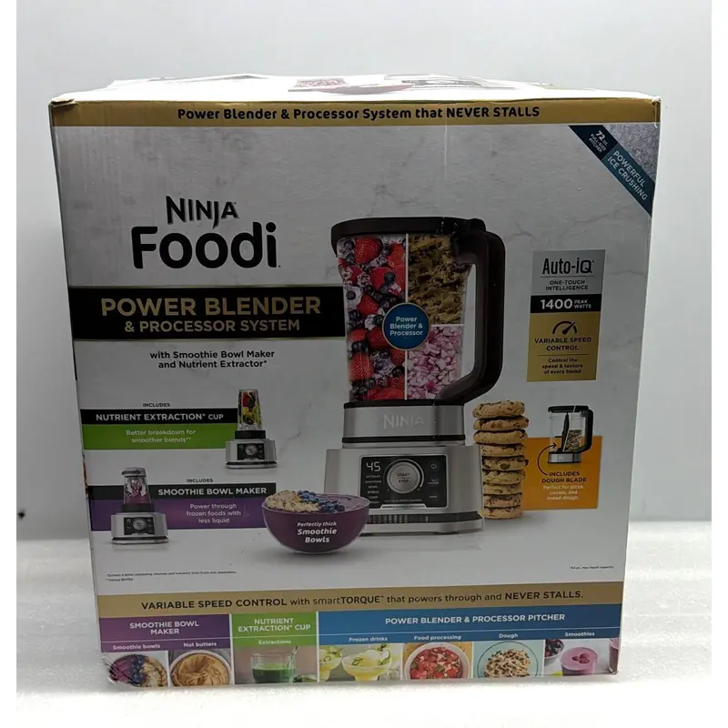 Ninja Ss351 Foodi Power Blender & Processor System – Silver Multi-Function Appliance 1
