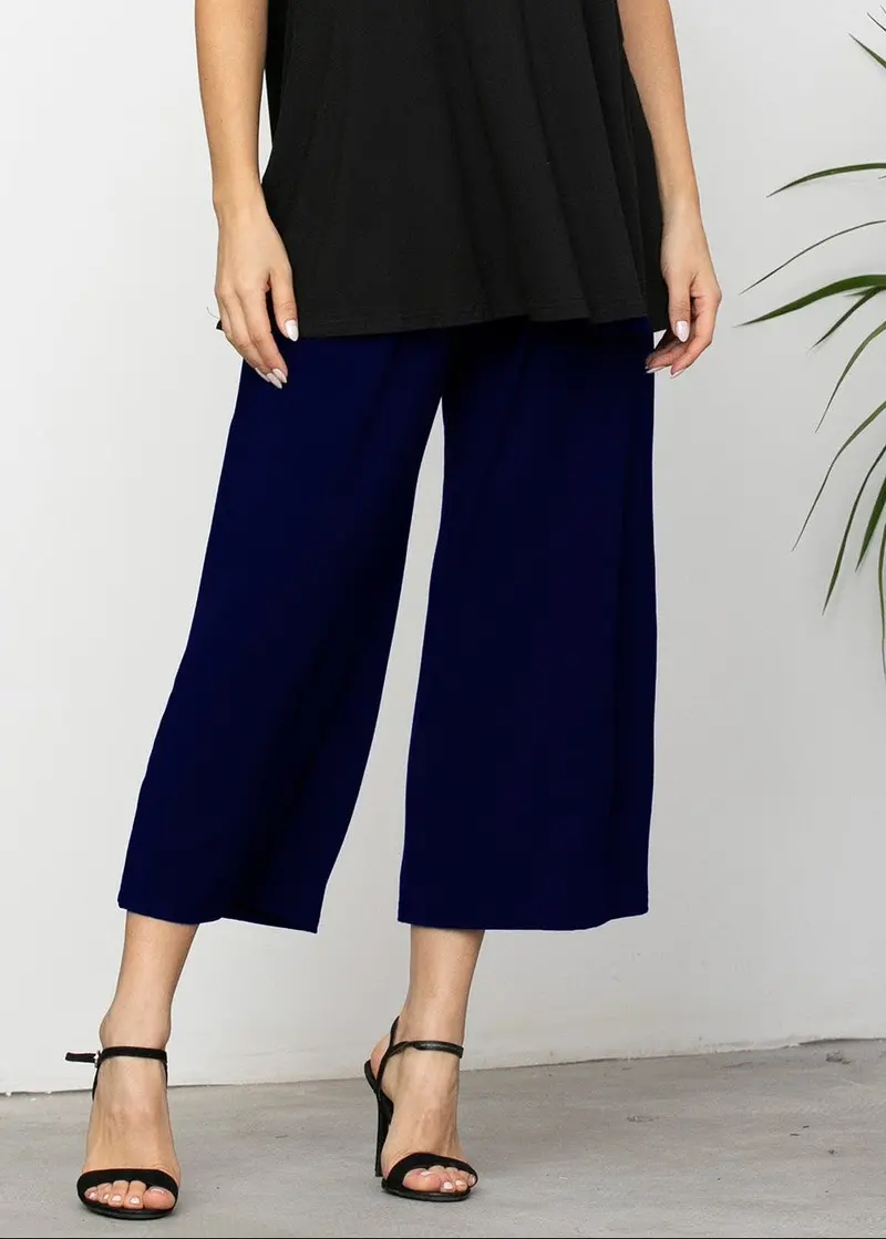 Orange Bamboo Capri Pants 1