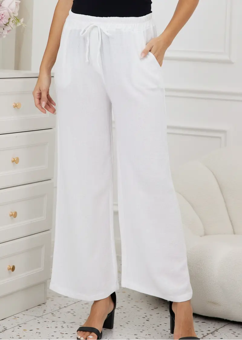 Orange Hazel’S Breezy Blend Linen-Blend Pant 1