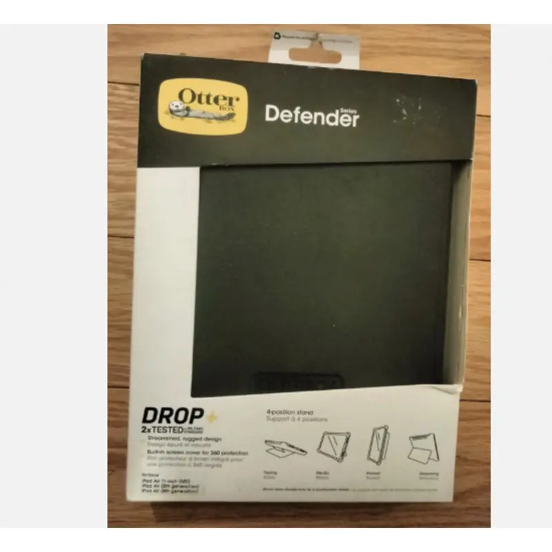 Otterbox Defender Series Case For Ipad Air (11", 4Th & 5Th Gen, M2 Chip) – Rugged Black Protection 1