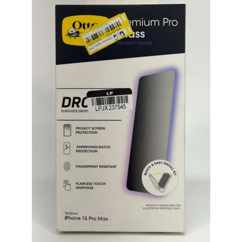 Otterbox Premium Privacy Glass Screen Protector For Iphone 15 Pro Max 1