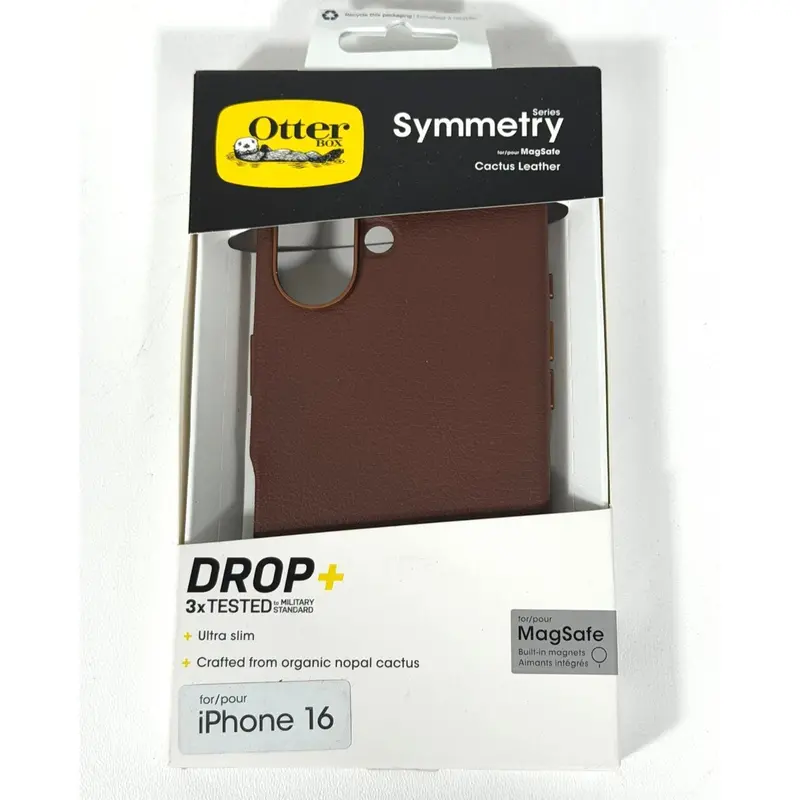 Otterbox Symmetry Cactus Leather Case For Iphone 16 – Magsafe-Enabled Design In Rich Adobe 1