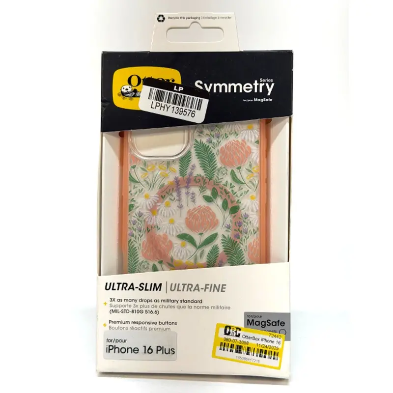 Otterbox Symmetry Magsafe Case For Iphone 16 Plus – Peachy Bloom Finish 1