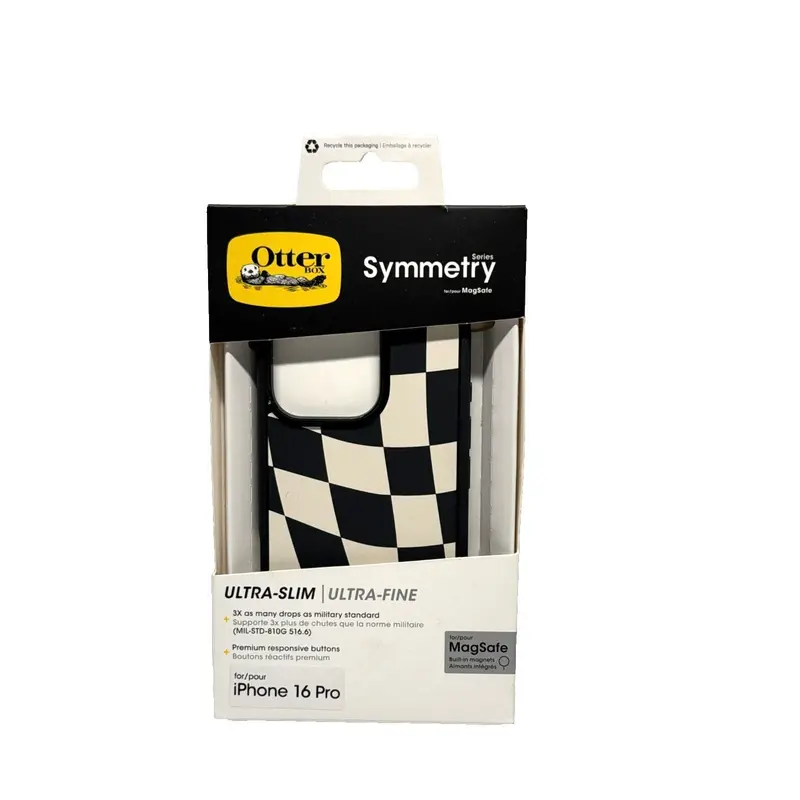 Otterbox Symmetry Ultra-Slim Magsafe Case For Iphone 16 Pro – Black & White Options 1