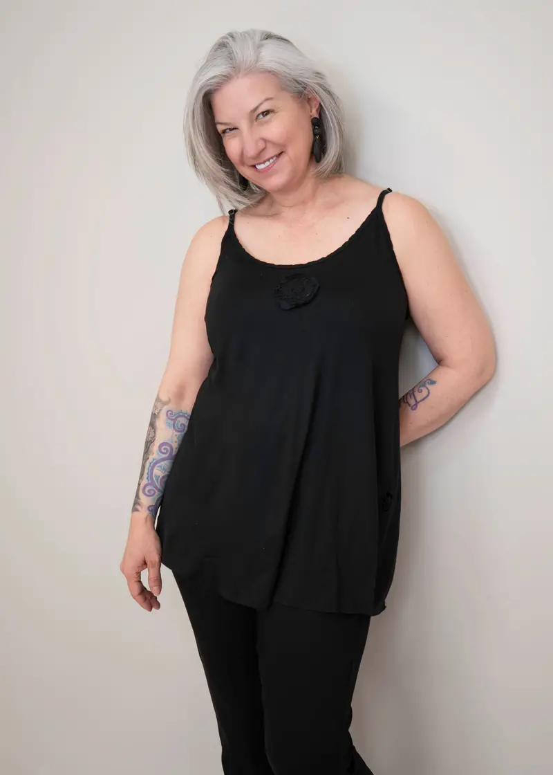 Paper Lace Viscose Slip Camisole 1