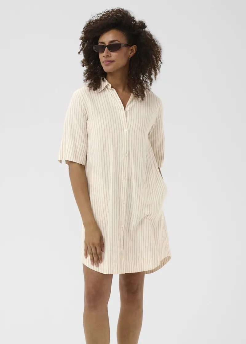 Part Two Berrit Striped Midi Dress 1