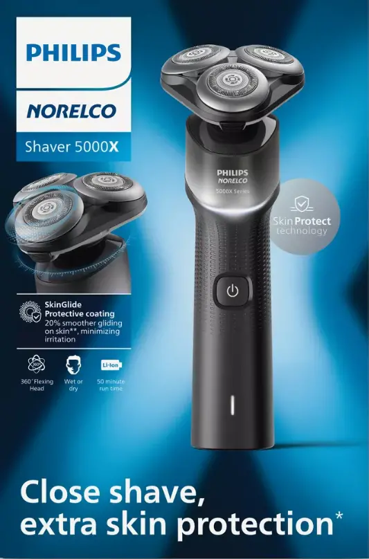 Philips Norelco Series 5000 Wet/Dry Rechargeable Shaver – Model X5004/84 1