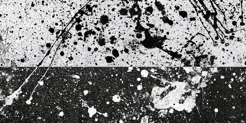 Pollock-Inspired Split Screen: Abstract Expressionism Reimagined 1