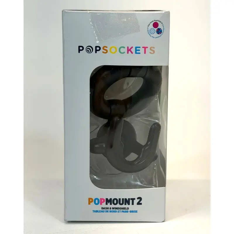 Popsockets Popmount2 Adjustable Dashboard & Windshield Mount – Secure Suction Grip, Matte Black Finish 1
