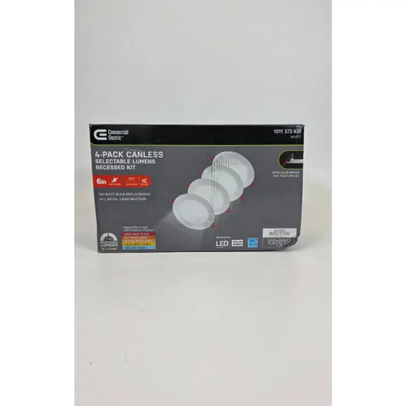 Premium 4-Inch Ultraslim Canless Led Recessed Light – Dual-Lumen Output & Adjustable Cct 1