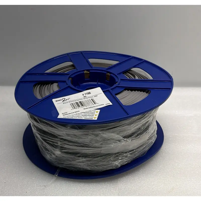 Prime-Line P7786 Gray Vinyl Glazing Spline – 200-Foot Roll For Window & Glass Installation 1