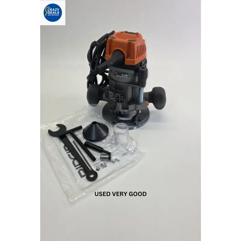 Ridgid R2901/R2911 11-Amp Corded Router For Precision Woodworking 1