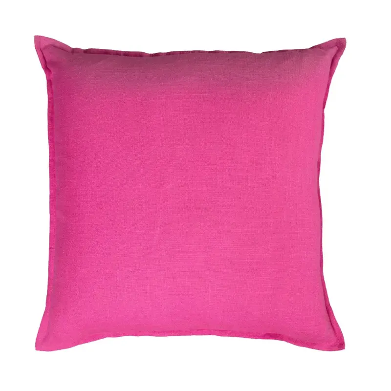 Rizzy Pink Cotton Slub Decorative Pillow – Single-Color Transitional Accent (T05734) 1