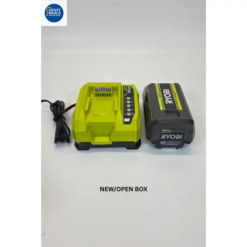 Ryobi 40V Lithium-Ion Battery And Rapid Charger Kit (4.0Ah + Quick Charging Unit) 1
