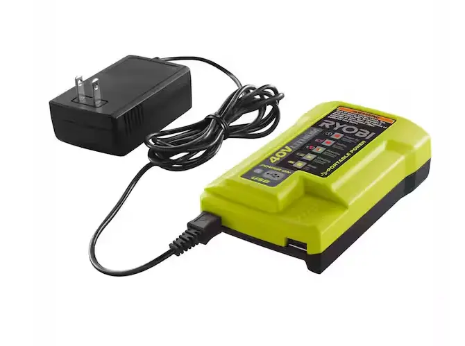 Ryobi 40V Lithium-Ion Battery Charger — Integrated Usb Port For Device Charging 1