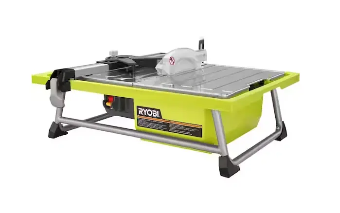Ryobi 7-Inch Corded Wet Tile Saw – 4.8-Amp Tabletop Model 1