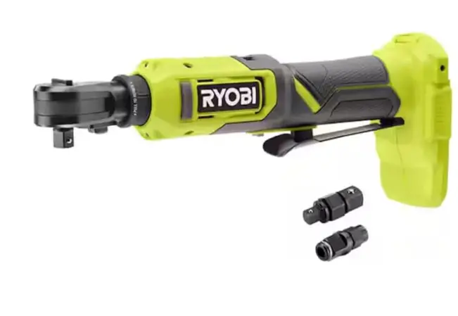 Ryobi One+ 18V Cordless Multi-Size Ratchet – Adjustable Head Design (Tool-Only) 1