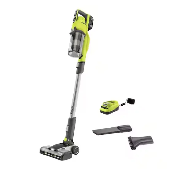 Ryobi One+ 18V Cordless Stick Vacuum Kit — Includes 4.0 Ah Battery & Charger 1