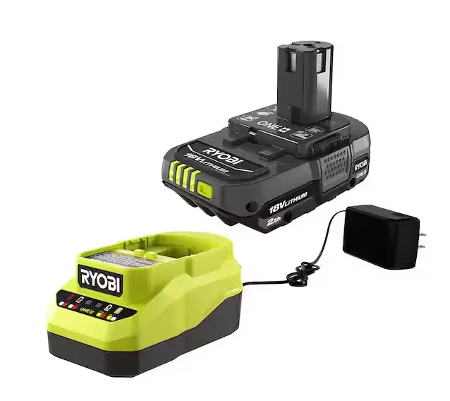 Ryobi One+ 18V Lithium-Ion Starter Kit – 2.0 Ah Battery And Dual-Port Charger 1