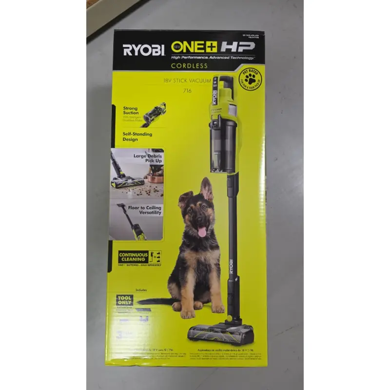 Ryobi One+ Hp 18V Pet Stick Vacuum Kit With Battery And Charger – Pblsv716K 1