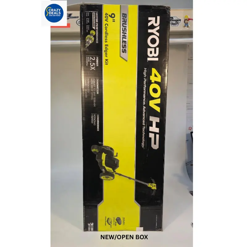 Ryobi Ry40706 40V Hp Cordless Edger – Includes 4Ah Battery And Charger 1