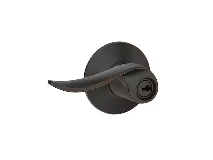 Sacramento Keyed Entry Handle In Aged Bronze – Schlage Exterior Door Set 1
