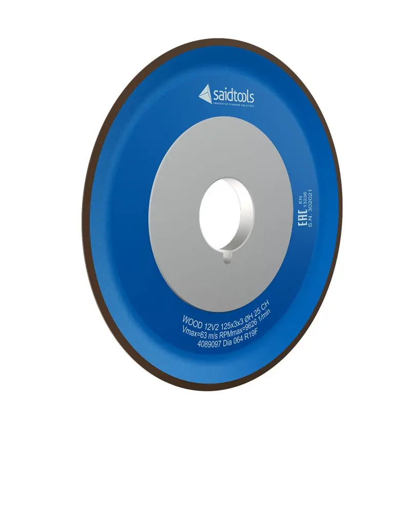Saidtools 12V2 Diamond Grinding Wheel – 125Mm × 280 Grit – 25 Ch Hole Type 1