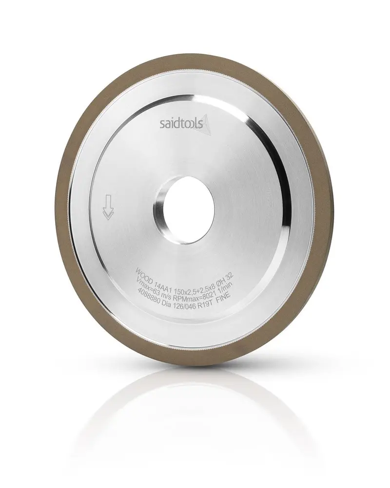 Saidtools 14Aa1 Diamond Grinding Wheel – 190Mm Diameter, Dual 150/400 Grit, 32Mm + 1 Flange Hole 1