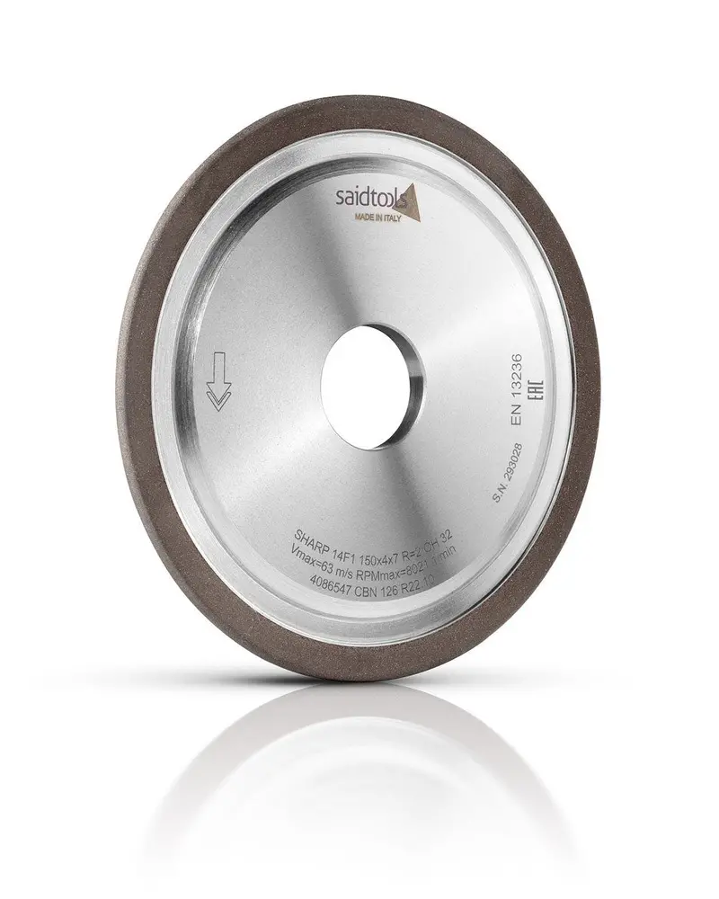 Saidtools 14F1 Diamond Grinding Wheel – 200Mm Diameter, 150 Grit, 32Mm Hole, 400/25 Bond 1