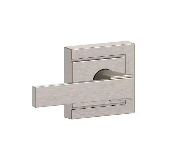 Schlage Northbrook Satin Nickel Passage Handle With Upland Trim – Interior Doors 1