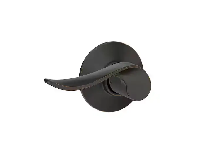 Schlage Sacramento Aged Bronze Passage Lever – Interior Hall/Closet Door 1