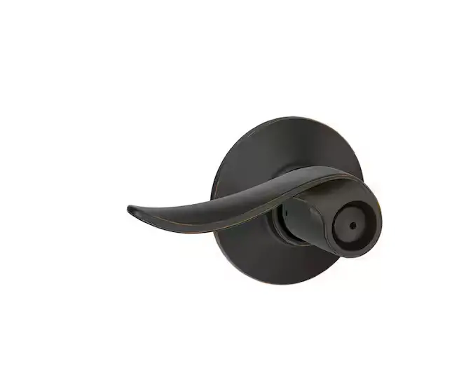 Schlage Sacramento Aged Bronze Privacy Handle – Bed/Bath Door Function 1