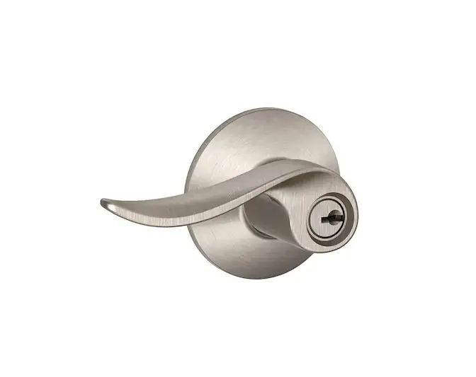 Schlage Sacramento Entry Door Handle In Satin Nickel 1