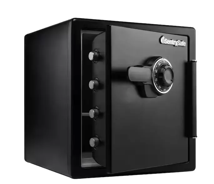 Sentrysafe 1.2 Cu. Ft. Fireproof & Waterproof Safe – Dial Combination Lock, Compact Security Vault 1
