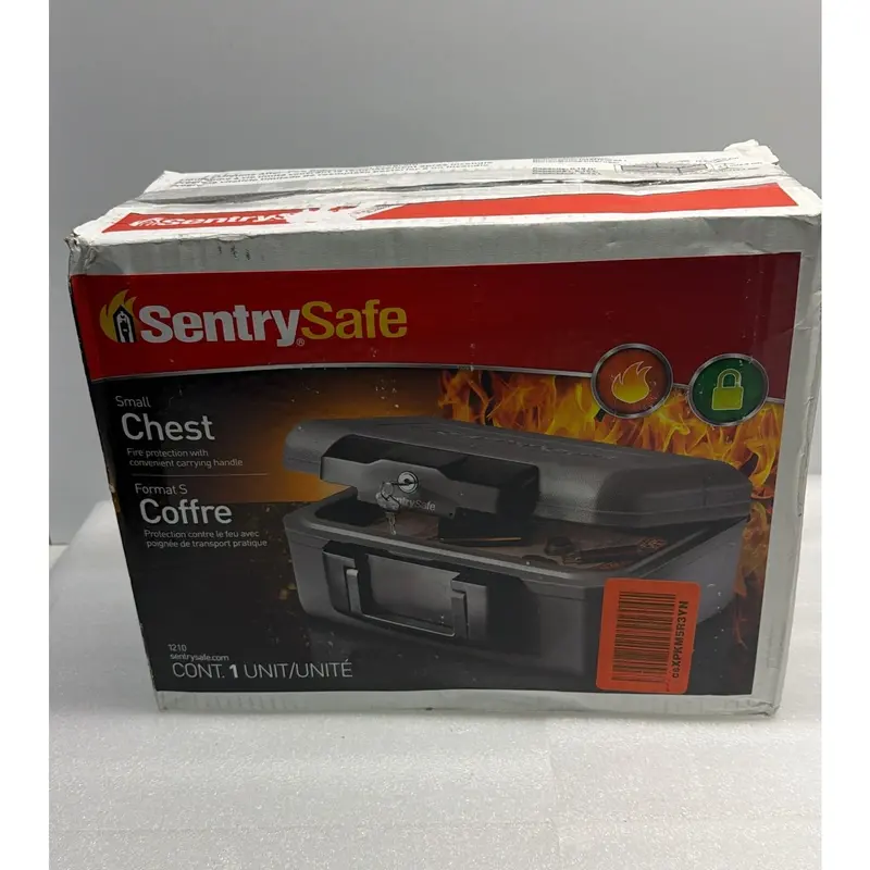 Sentrysafe Fire-Resistant Chest Safe – Key-Locked Compact Security Box For Home Or Travel 1