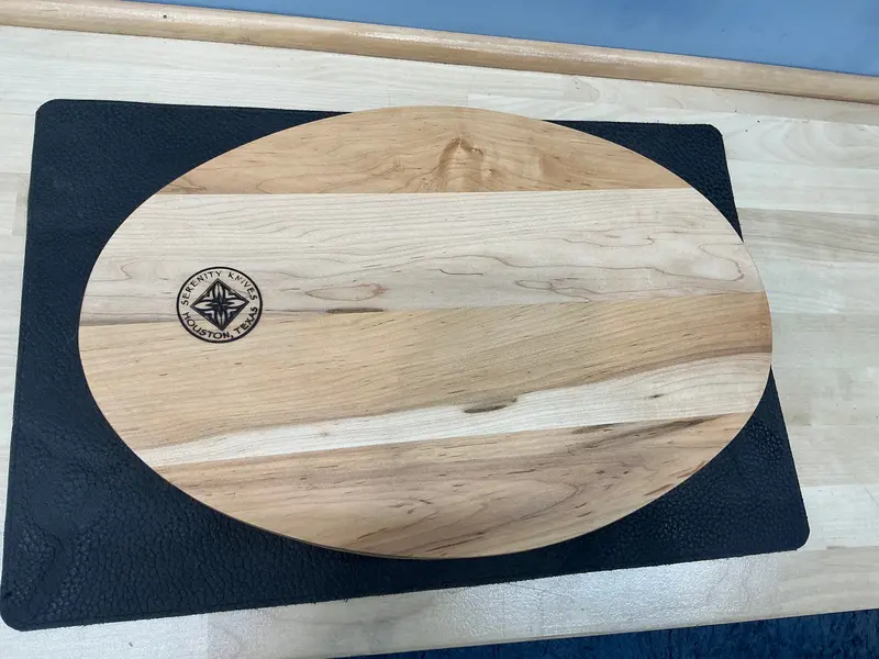 Serenity Oval Wood Cutting Board For Kitchen Prep 1