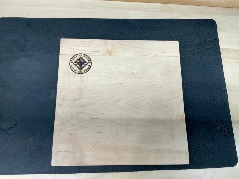 Serenity Square Natural Wood Cutting Board 1