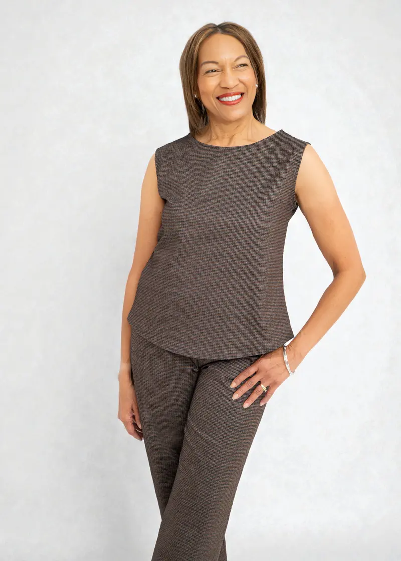 Shepherd'S Ponte Rosa Luxe Houndstooth Shell Top 1