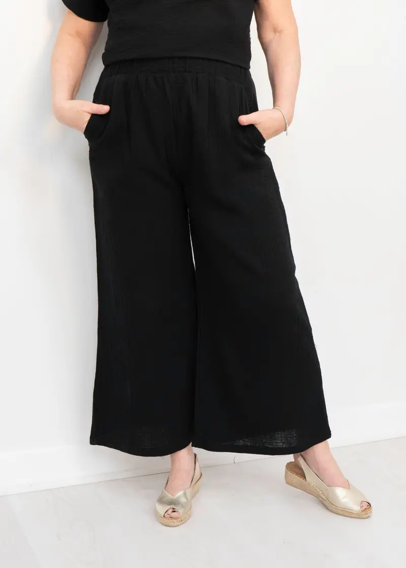 Shepherd'S Relaxed Gauze Crop Pants 1