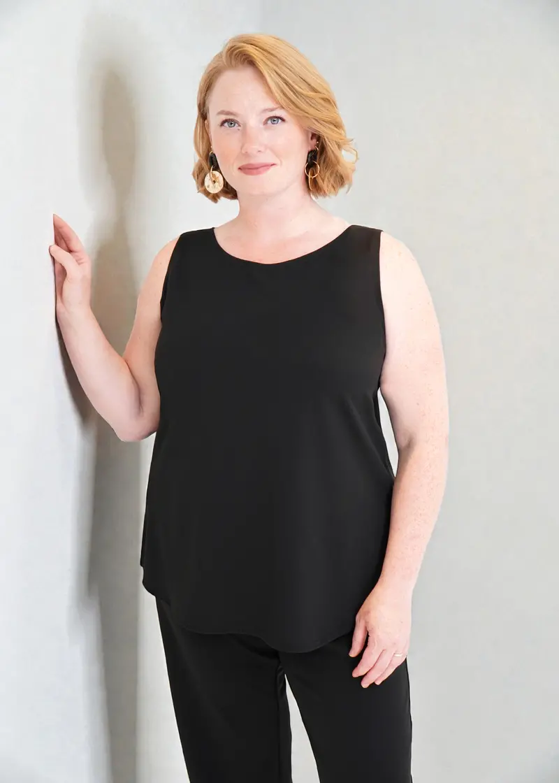 Shepherd'S Reversible Crepe Tank Top 1