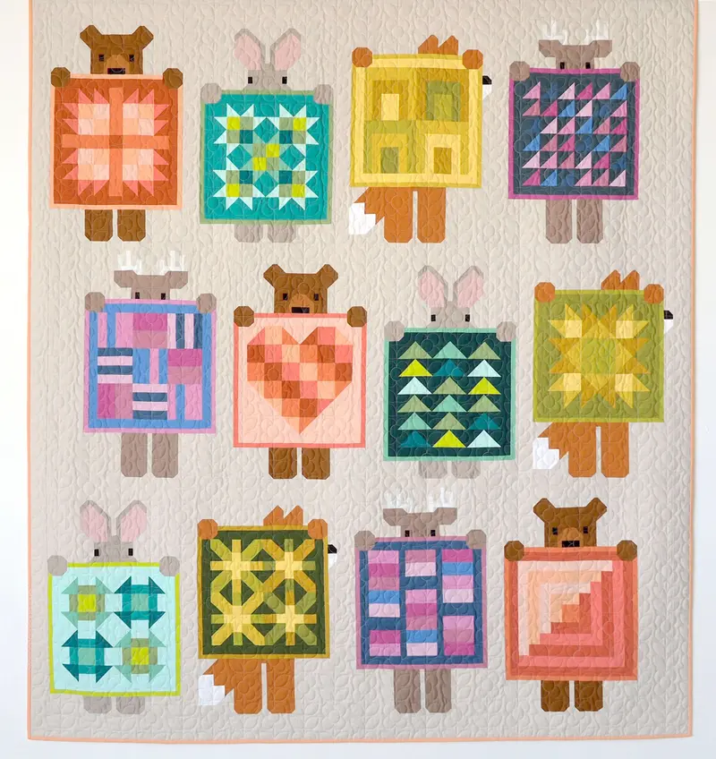 Show And Tell Quilt: Storybook-Style Block Pattern 1