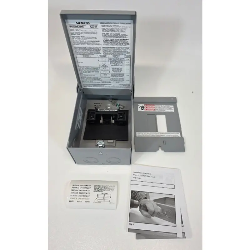 Siemens W0204Ml1060U Outdoor Main Lug Load Center: 60A, 2-Space, 4-Circuit 1