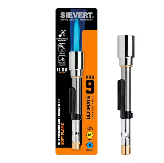 Sievert Pro 9 Interchangeable Soft-Flame Burner Tip – For Precision Soldering & Brazing 1