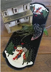 Snowman For Hire Table Runner Kit 1