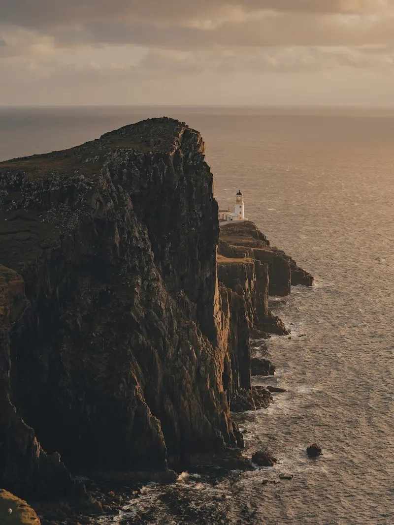 Solitary Lighthouse Coastal Scene 1