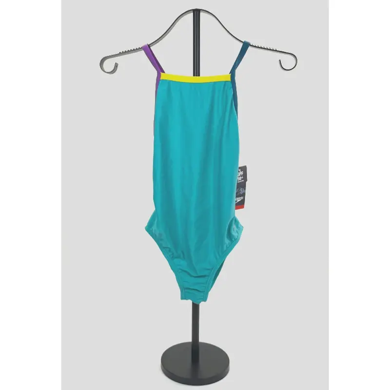 Speedo Girls’ Ceramic One-Piece Swimsuit – Size 14 With Thin Straps 1