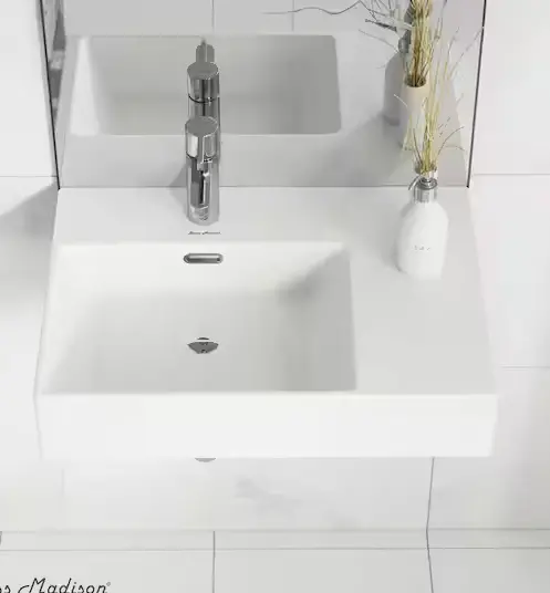 St. Tropez Glossy White Vessel Sink For Contemporary Bathroom Design 1