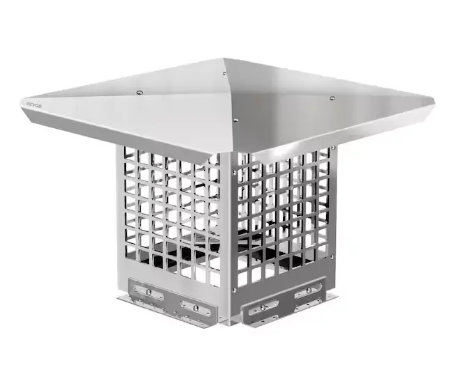 Stainless Steel Chimney Cap – 8" X 8" Flue Cover For Fireplaces And Wood Stoves 1