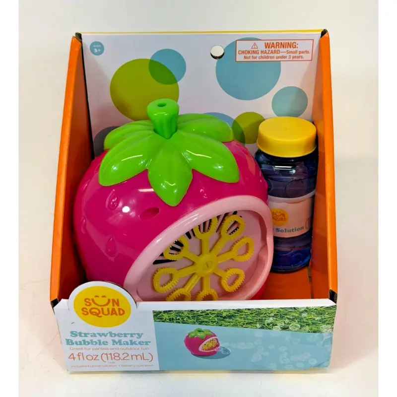 Sun Squad Strawberry Bubble Maker – New In Box 1